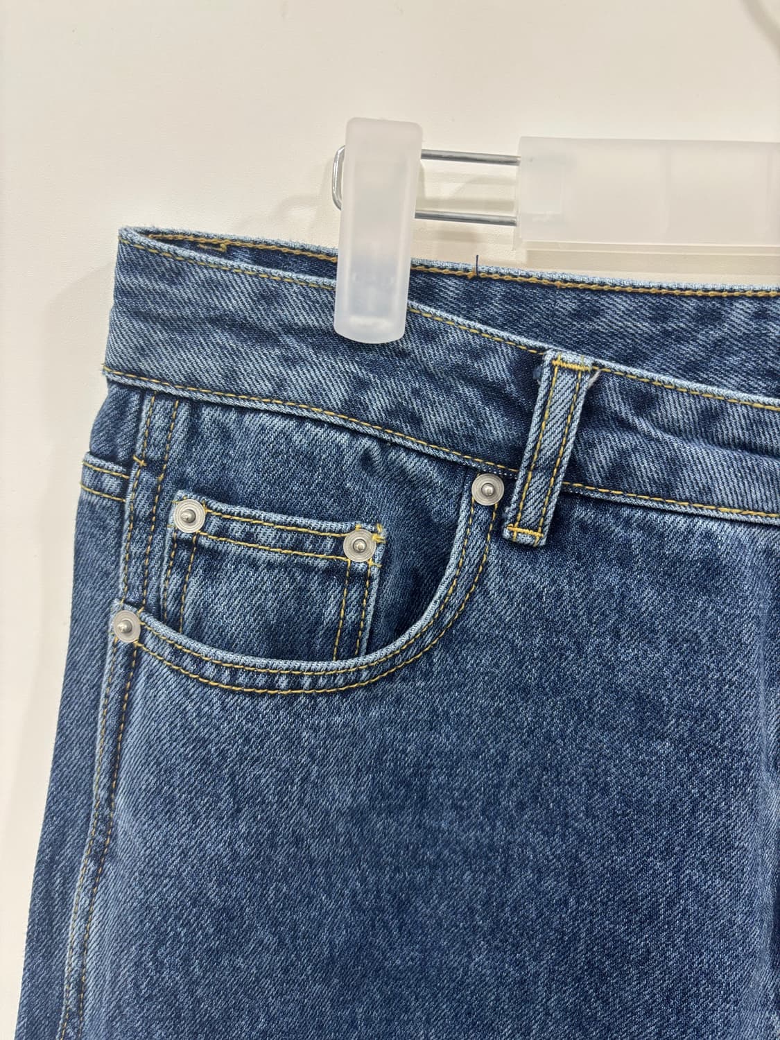 [2] 마티스 더 큐레이터 와이드 데님 팬츠 미드 워시드 상품이미지5