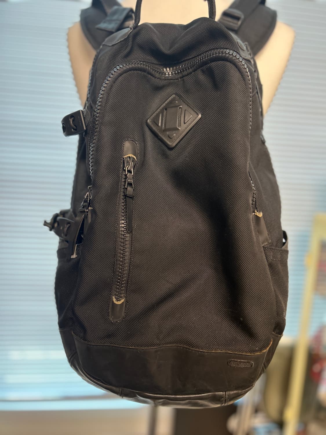 VISVIM 올드비즈빔 올블랙 소가죽 발리스틱백팩 20L 상품이미지2