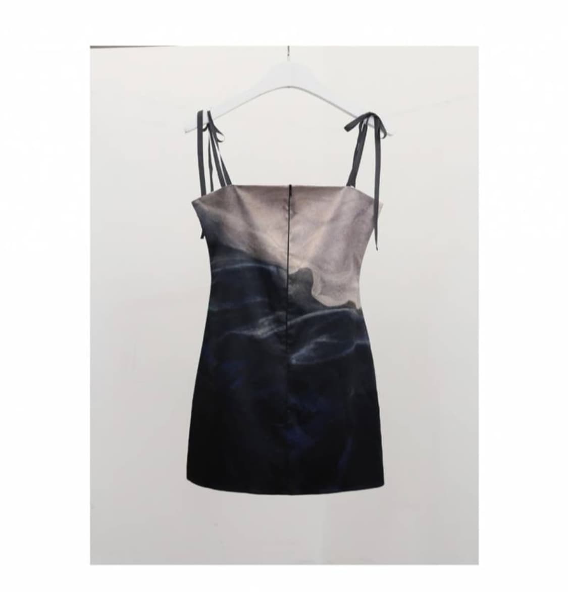 달링유어배드 새틴 미니 드레스 웨이브 상품이미지4