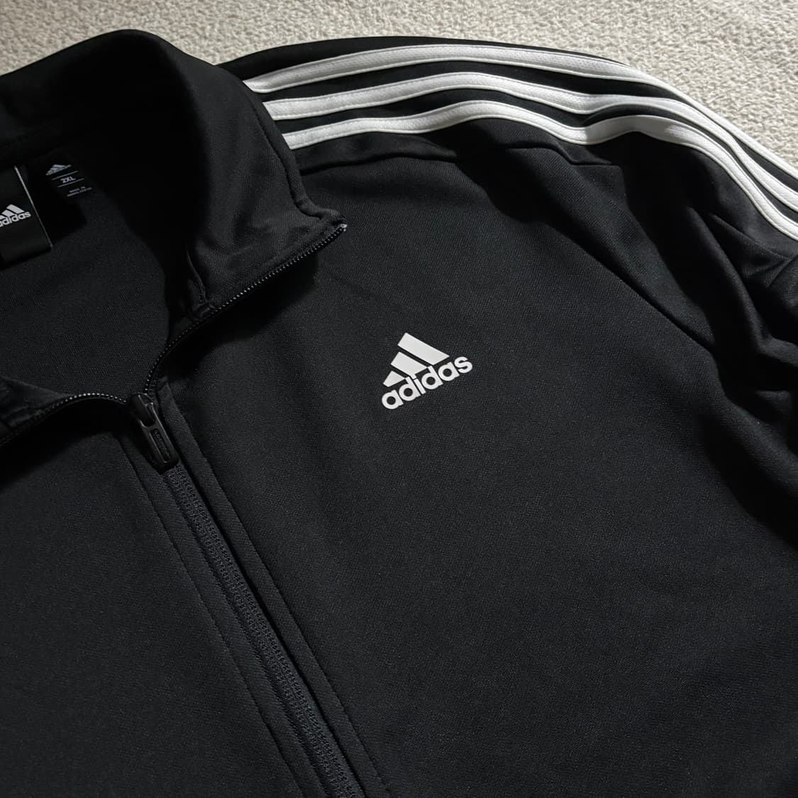 아디다스 블랙 화이트 기본 져지 상품이미지2