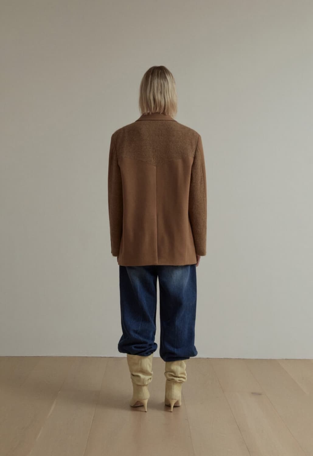 솔티페블 콤비 울 자켓 상품이미지5