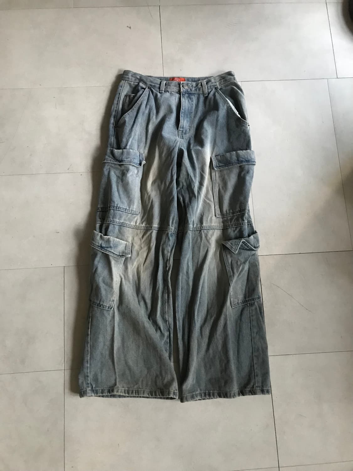빈티지 멀티포켓 데님카고팬츠 상품이미지5