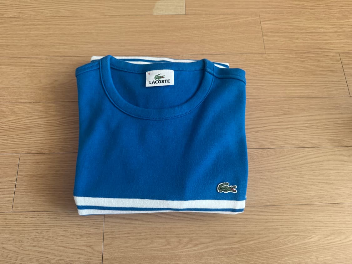 라코스테 스트라이프 긴팔 티셔츠(L 100) 새상품 상품이미지1