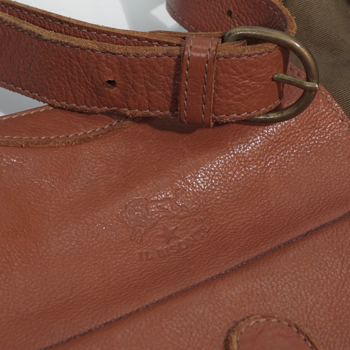 일비종떼 이태리 레더 캔버스 백 상품이미지3