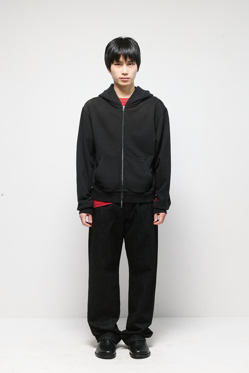 해칭룸 VTG 블리치 후디집업 블랙 4 상품이미지3