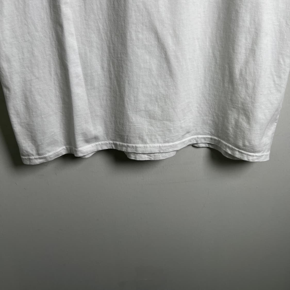 stussy 스투시 베이직 로고 화이트 반팔 티셔츠 XL 상품이미지5