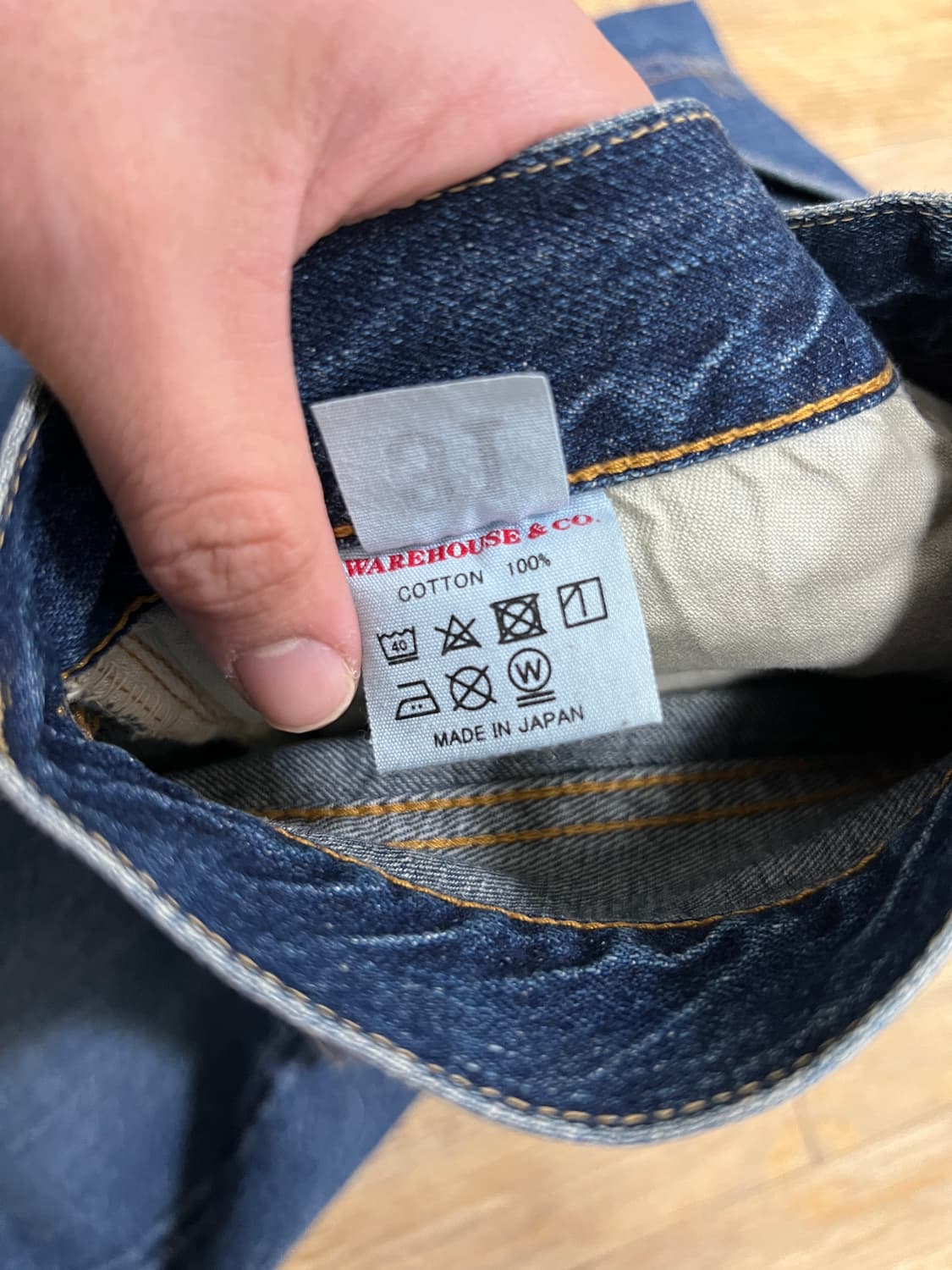 택포22) 웨어하우스 2nd-hand 다크 인디고 다크워시 31 셀비지 상품이미지3