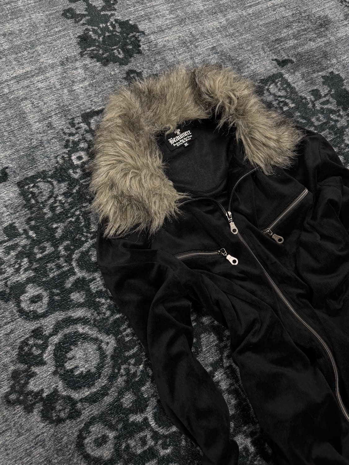 Beaumere 00s velour fur jacket 상품이미지2