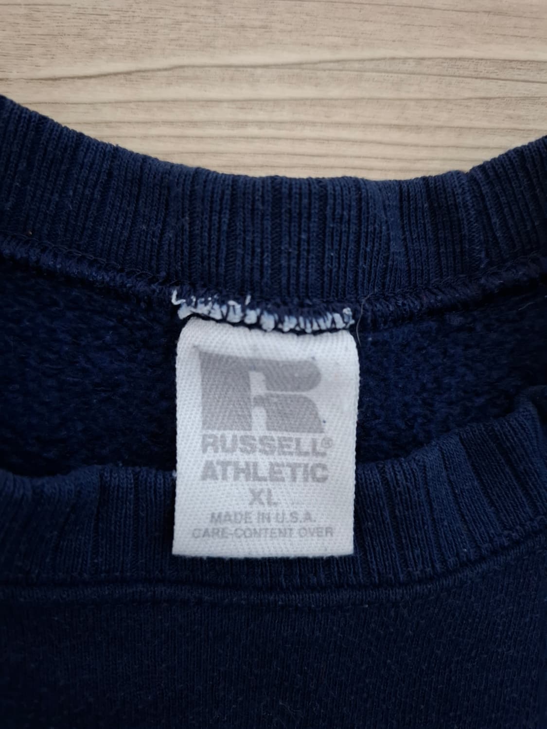 XL 러셀 90s 애슬레틱 네이비 맨투맨 티셔츠 상품이미지2