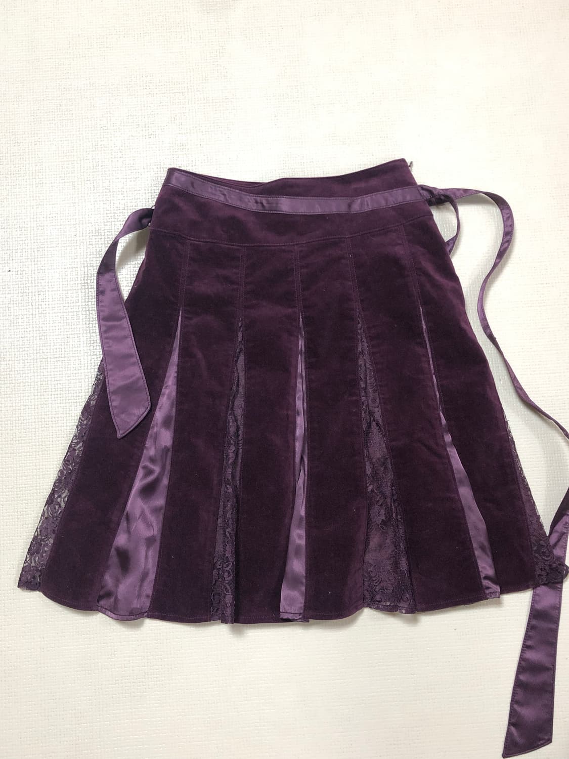 빈티지 퍼플 플리츠 스커트 상품이미지9