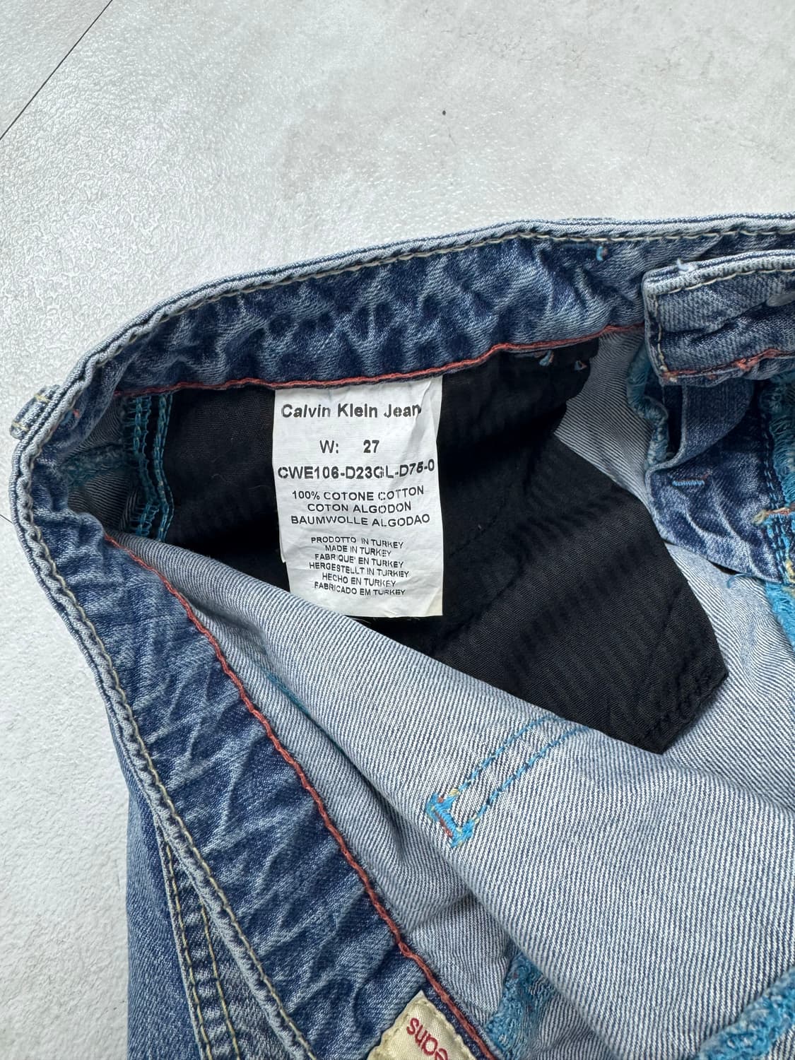 •캘빈클라인 Y2K 데님 미니스커트 상품이미지8