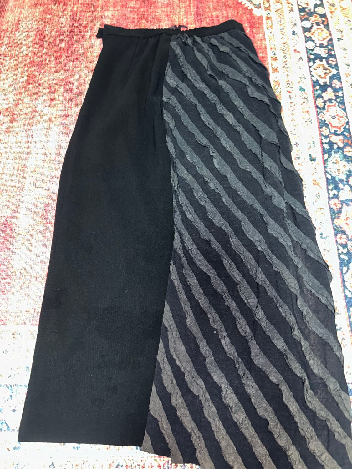 빈티지 롱 스커트 블랙 상품이미지1