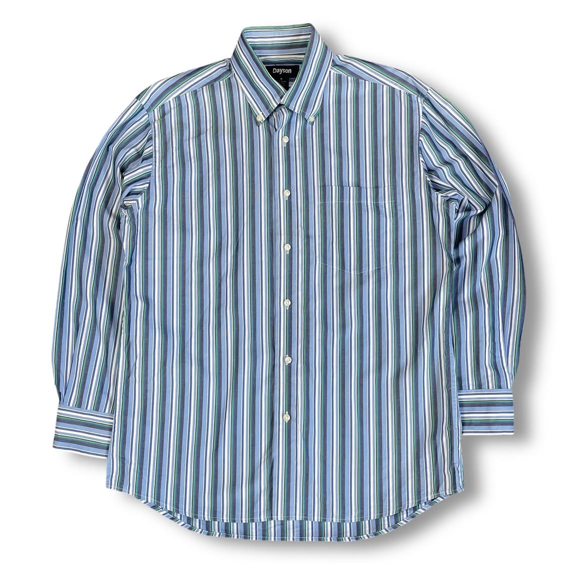 Dayson 블루 스트라이프 원포켓 긴팔 셔츠 95 상품이미지1