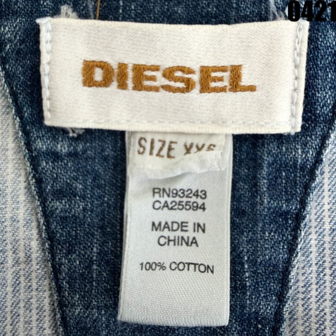 DIESEL 데님 점프수트 XXS 0421 상품이미지6