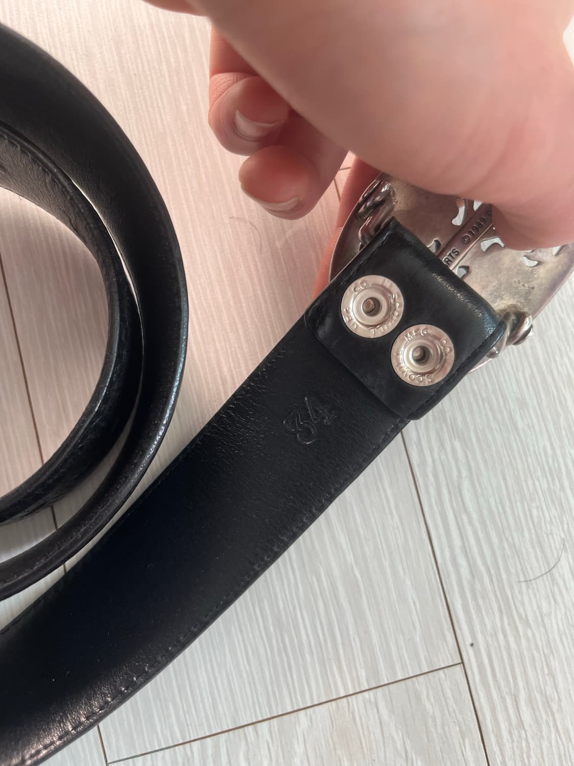 크롬하츠 클래식 오발 벨트 1.5 인치 34사이즈 상품이미지6