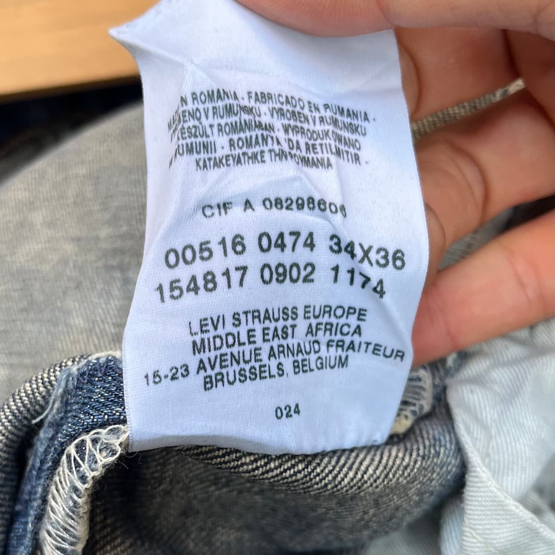 00s 리바이스516 슬림 부츠컷 (34“) 상품이미지5