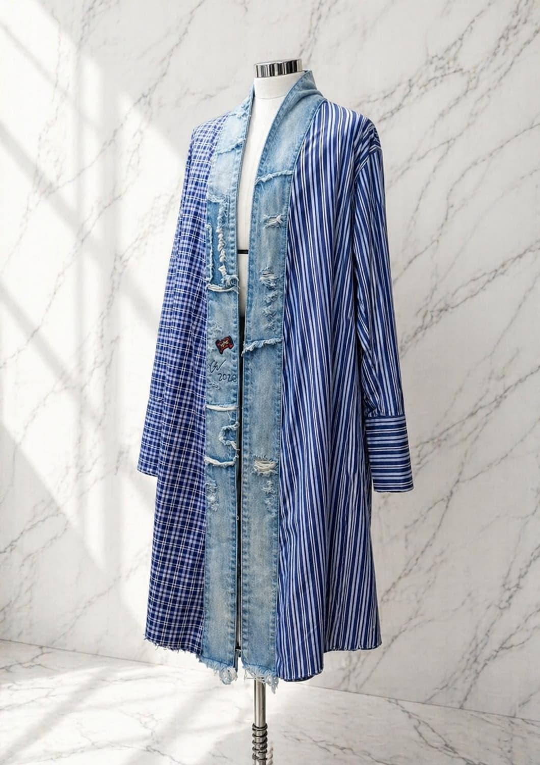 Greg Lauren 패치워크 리워크 데님 코트 
(10 꼬르소꼬모) 상품이미지5