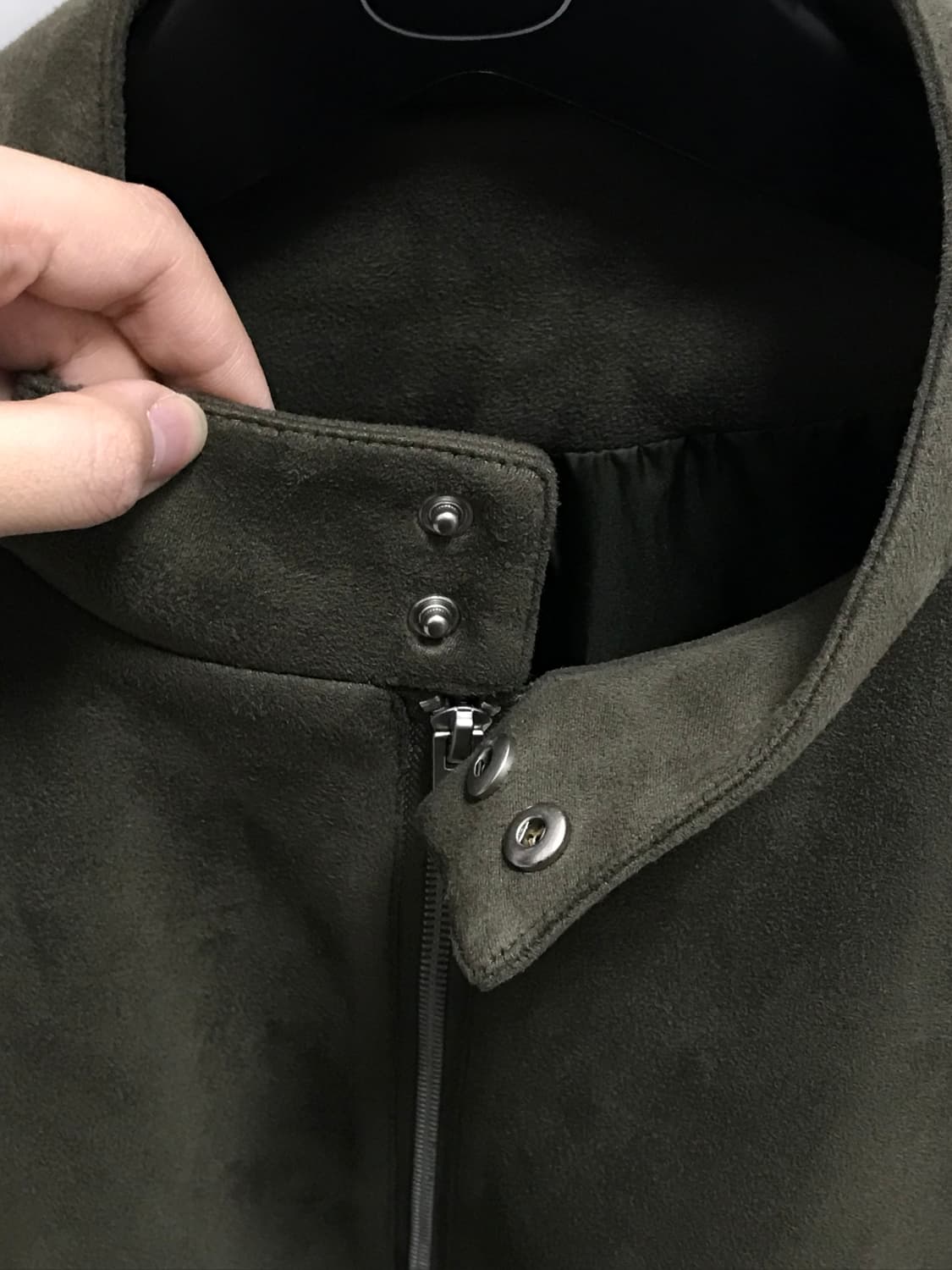 아이러니포르노 스웨이드 블루종 투버튼 자켓 상품이미지2