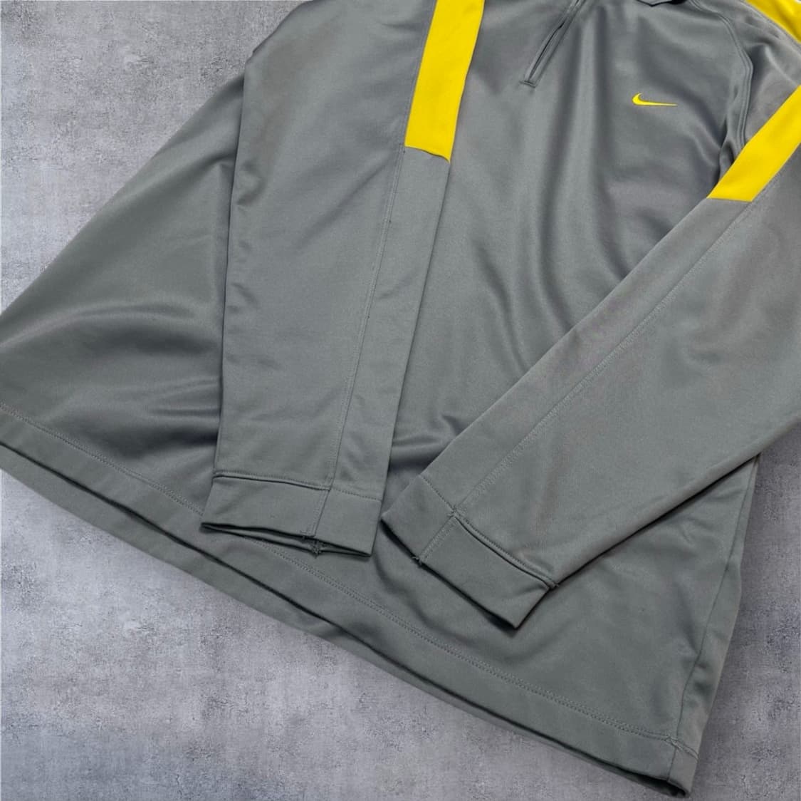 나이키 골프 Nike 그레이 옐로우 드라이핏 하프집업 반집업 XL 상품이미지5