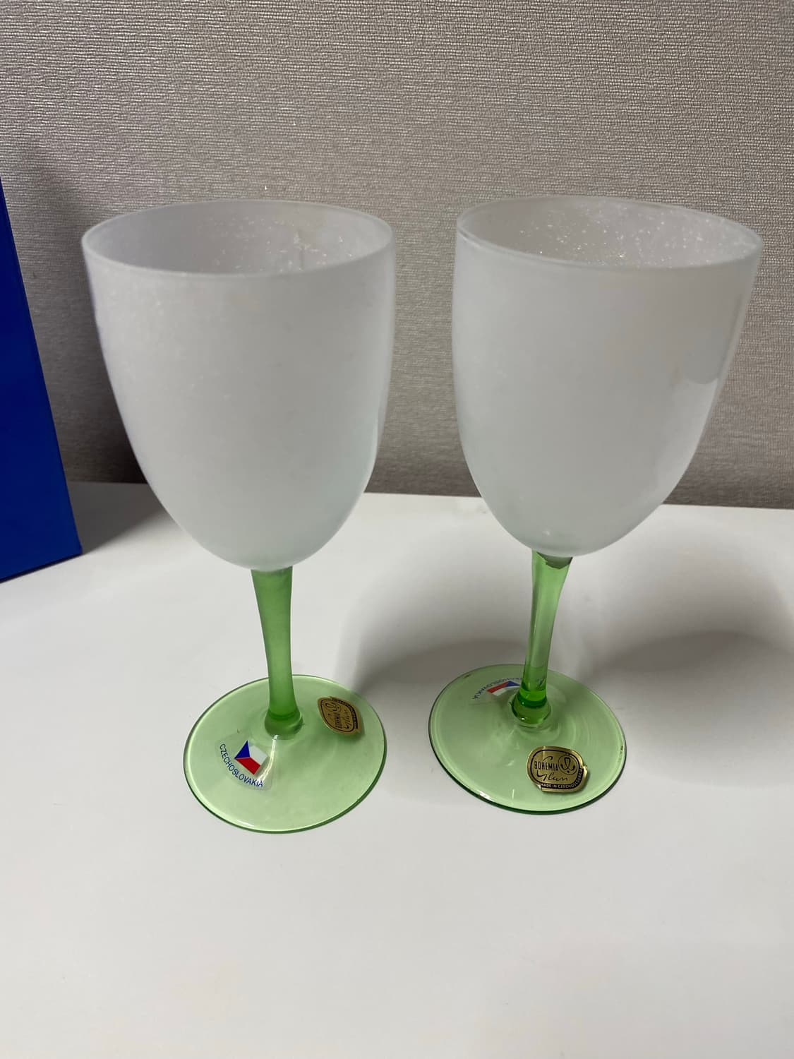 미사용 체코 보헤미아 와인잔 글라스 세트 상품이미지10