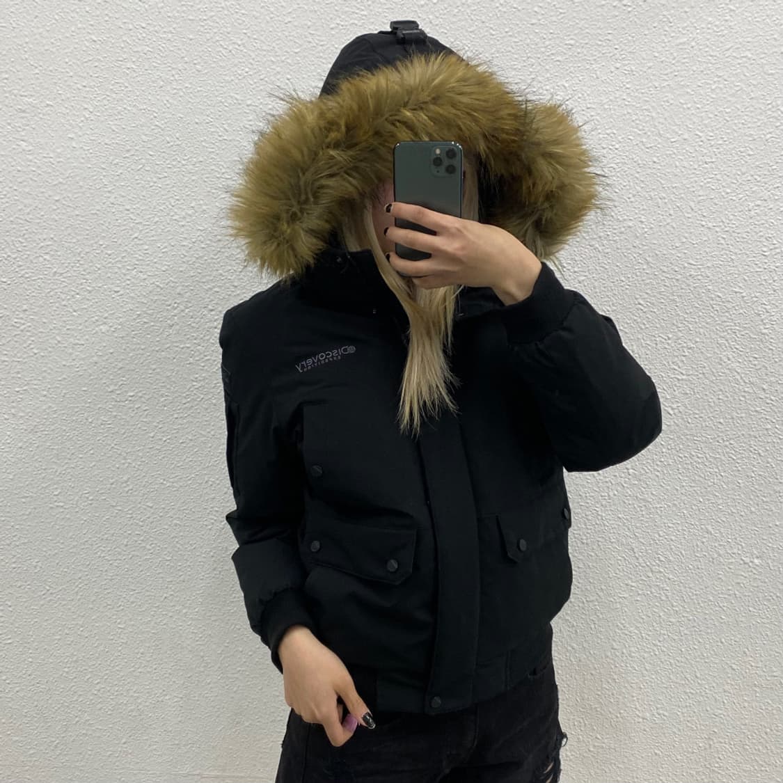 디스커버리 울프죠 블랙 패딩 90 상품이미지2