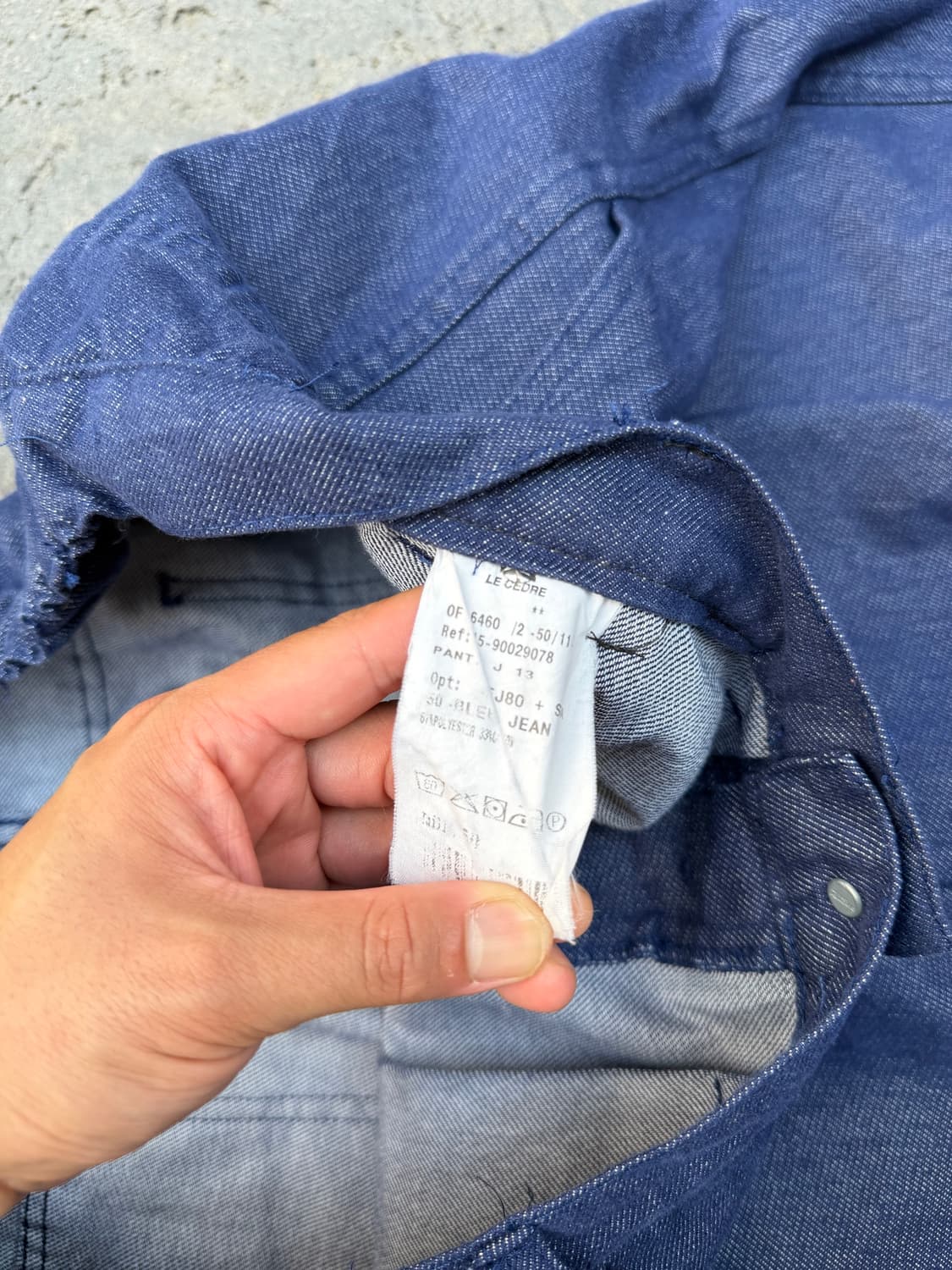 1990s LE CEDRE DENIM FRENCH 데님 프렌치 와이드팬츠 상품이미지7