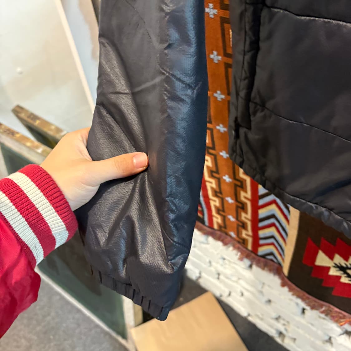 노스페이스 구스다운 경량후드패딩 상품이미지4