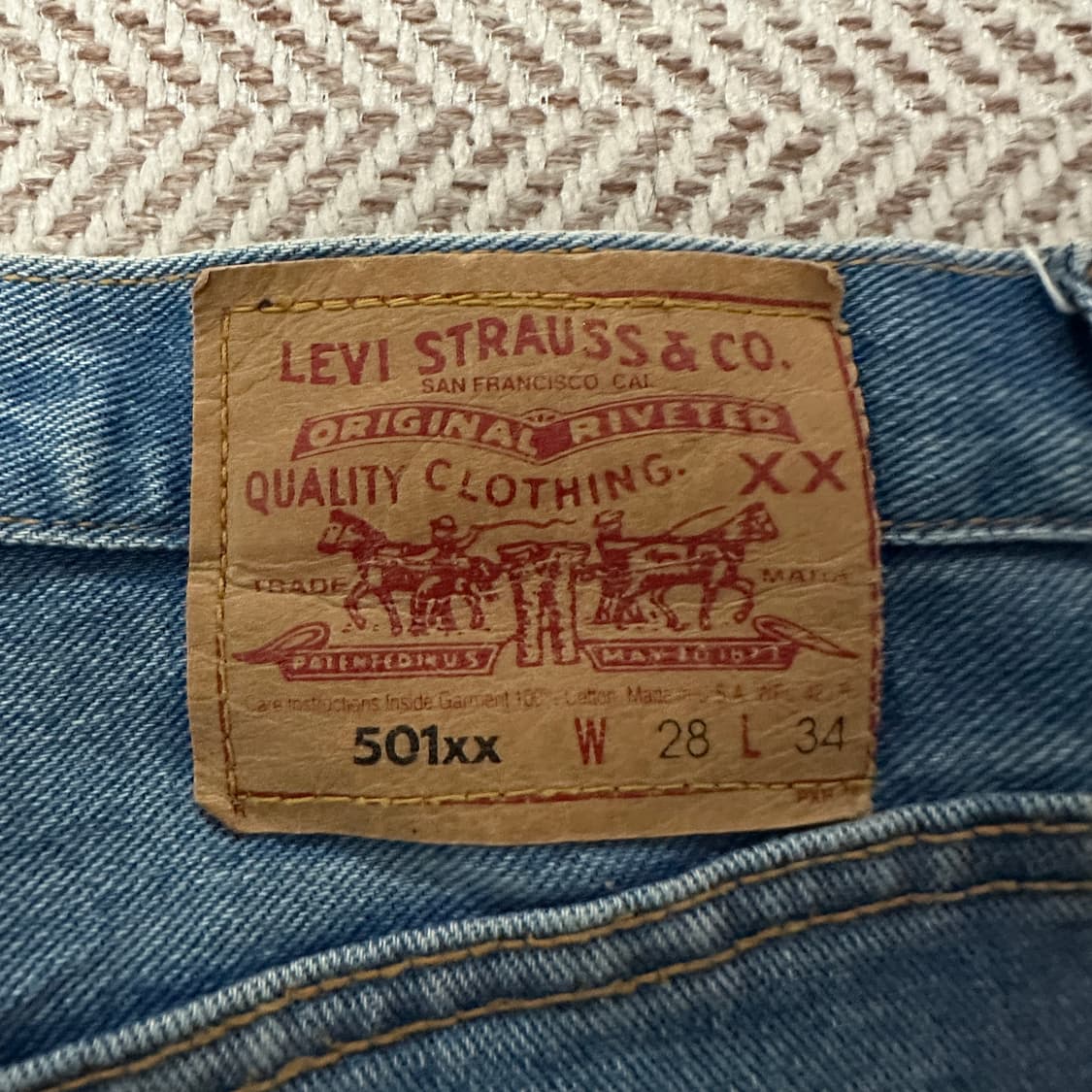 LEVI'S 501XX 90's usa made vintage denim 상품이미지3