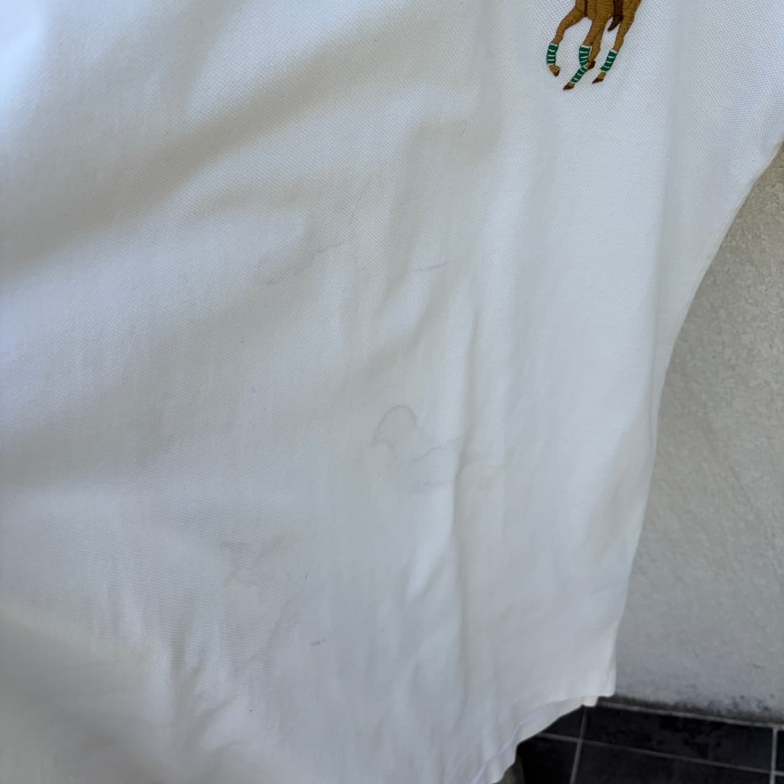 S-M)폴로 랄프로렌 멀티 빅포니 화이트 PK카라 셔츠 상품이미지5