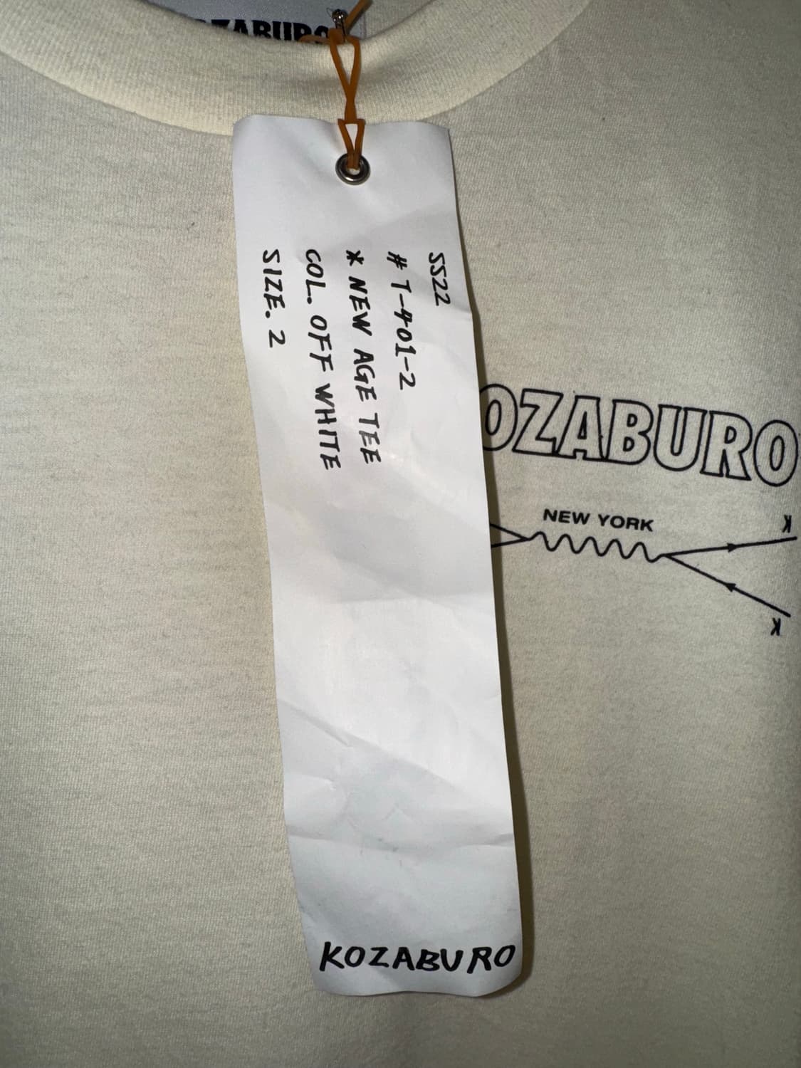 (새상품) KOZABURO 반팔 티셔츠 size 2 상품이미지3