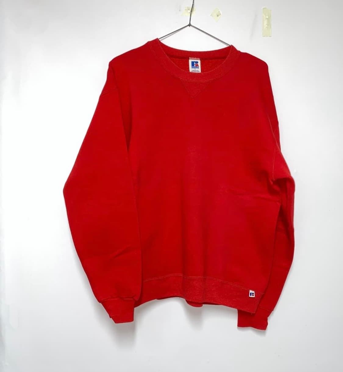 90년대 미제 러셀 에슬레틱 스윗셔츠 레드 맨투맨 상품이미지4
