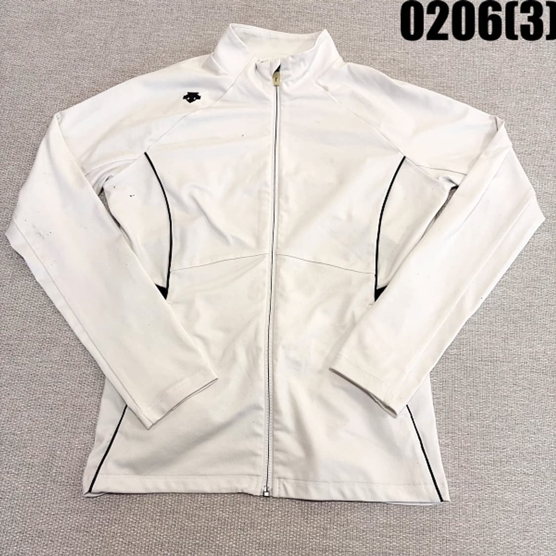 [95] 데상트 화이트 여성 져지 집업 자켓 0206(3) 상품이미지1