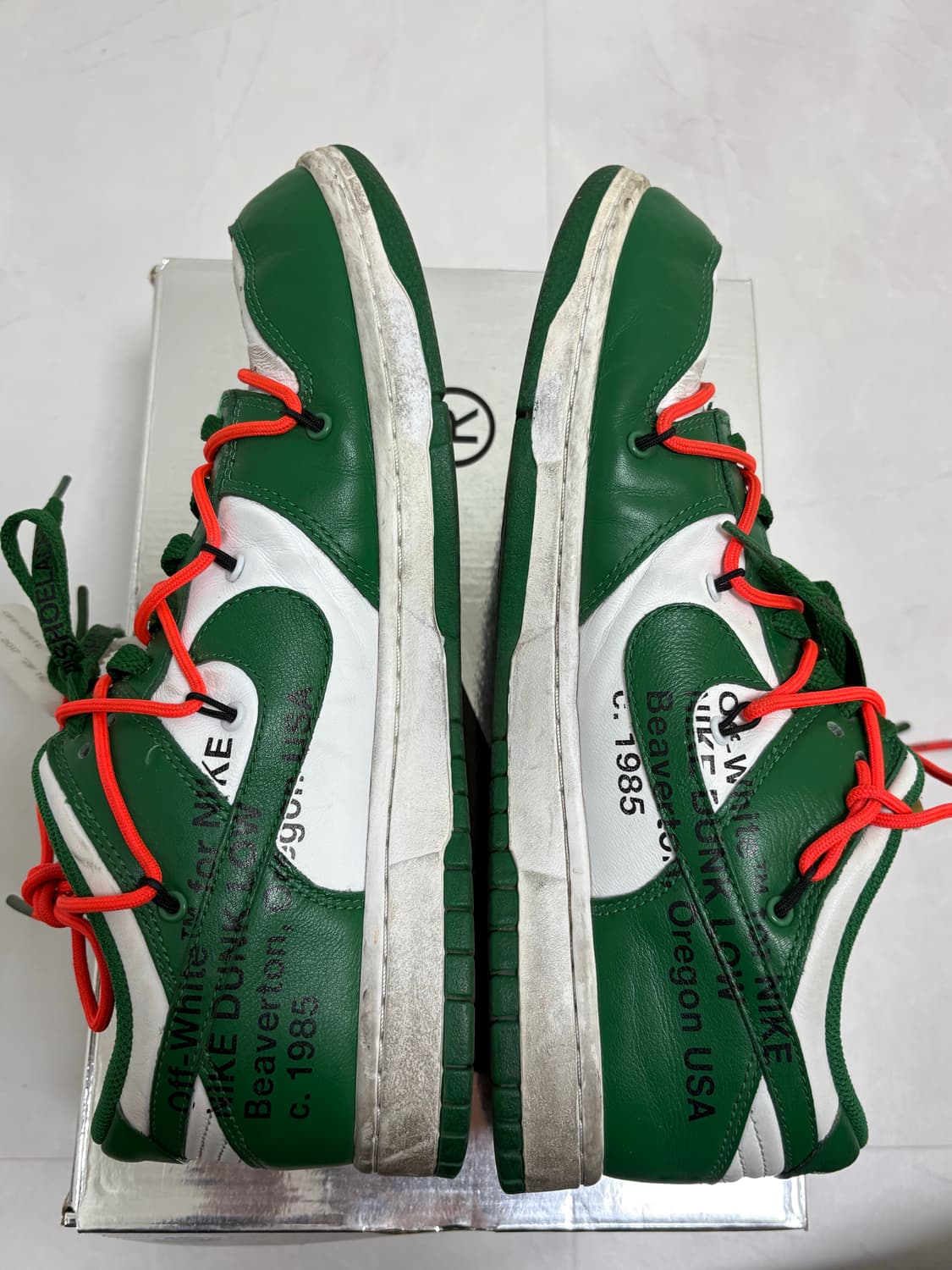 나이키 x 오프화이트 덩크 로우 파인 그린 상품이미지2
