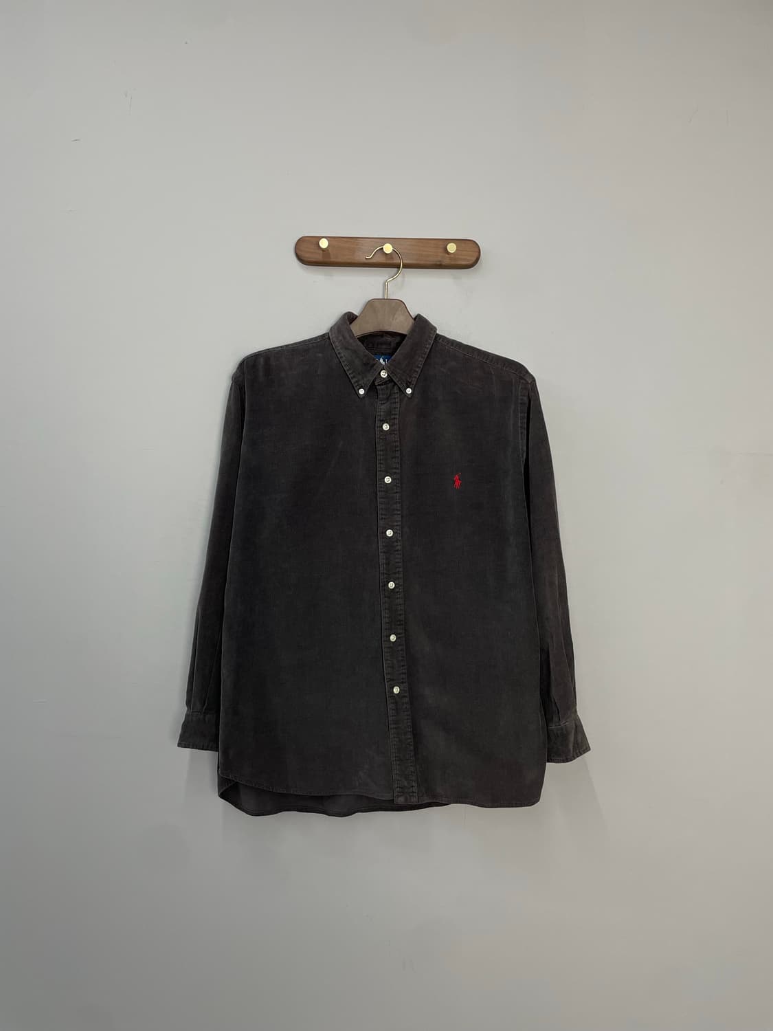 폴로 랄프로렌 코듀로이 브라운 셔츠 H2068 상품이미지2