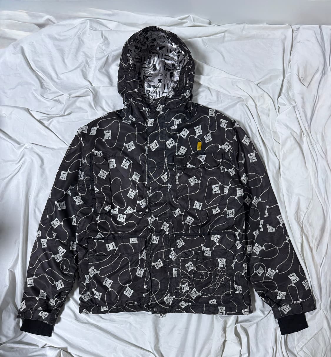 Dc shoes exotex 8000 모노그램 체인 패턴 자켓 y2k 상품이미지1