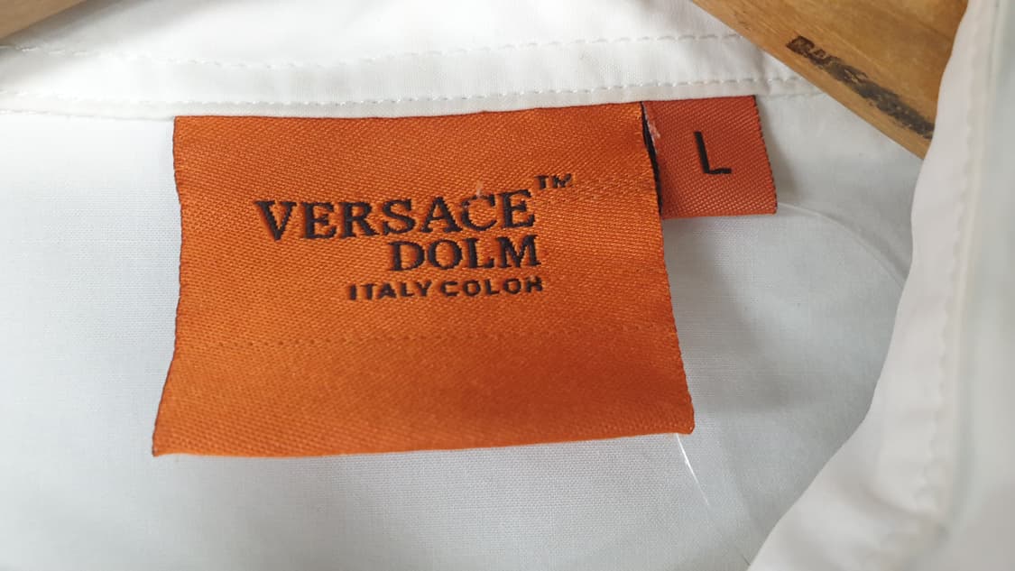 Versace Dolm 자수면 셔츠 L 상품이미지7