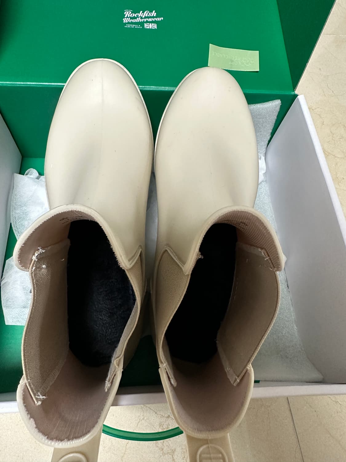 락피쉬웨더웨어 레인부츠 크림컬러 250 + 어쉬 블랙 레인부츠(240) 상품이미지9