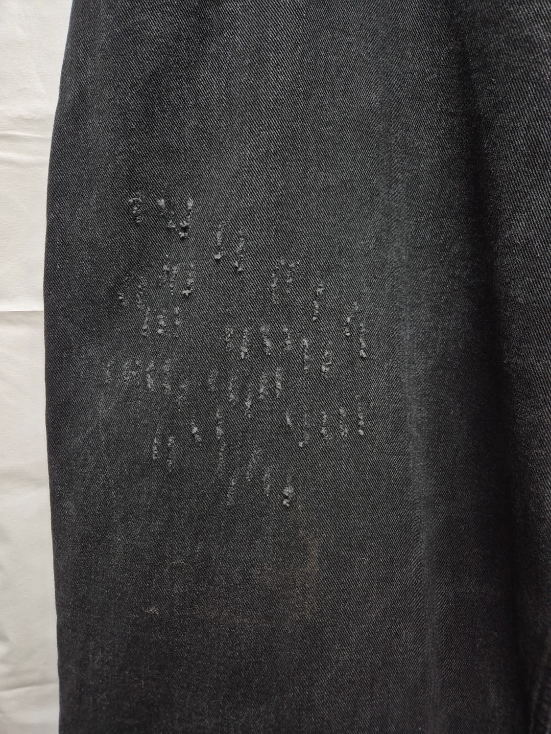 발렌시아가 배기 코티드 흑청바지 상품이미지2