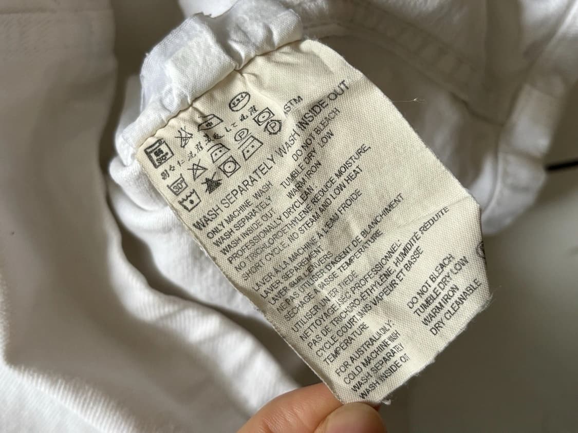 헬무트 랭 빈티지 화이트 데님 자켓 상품이미지8