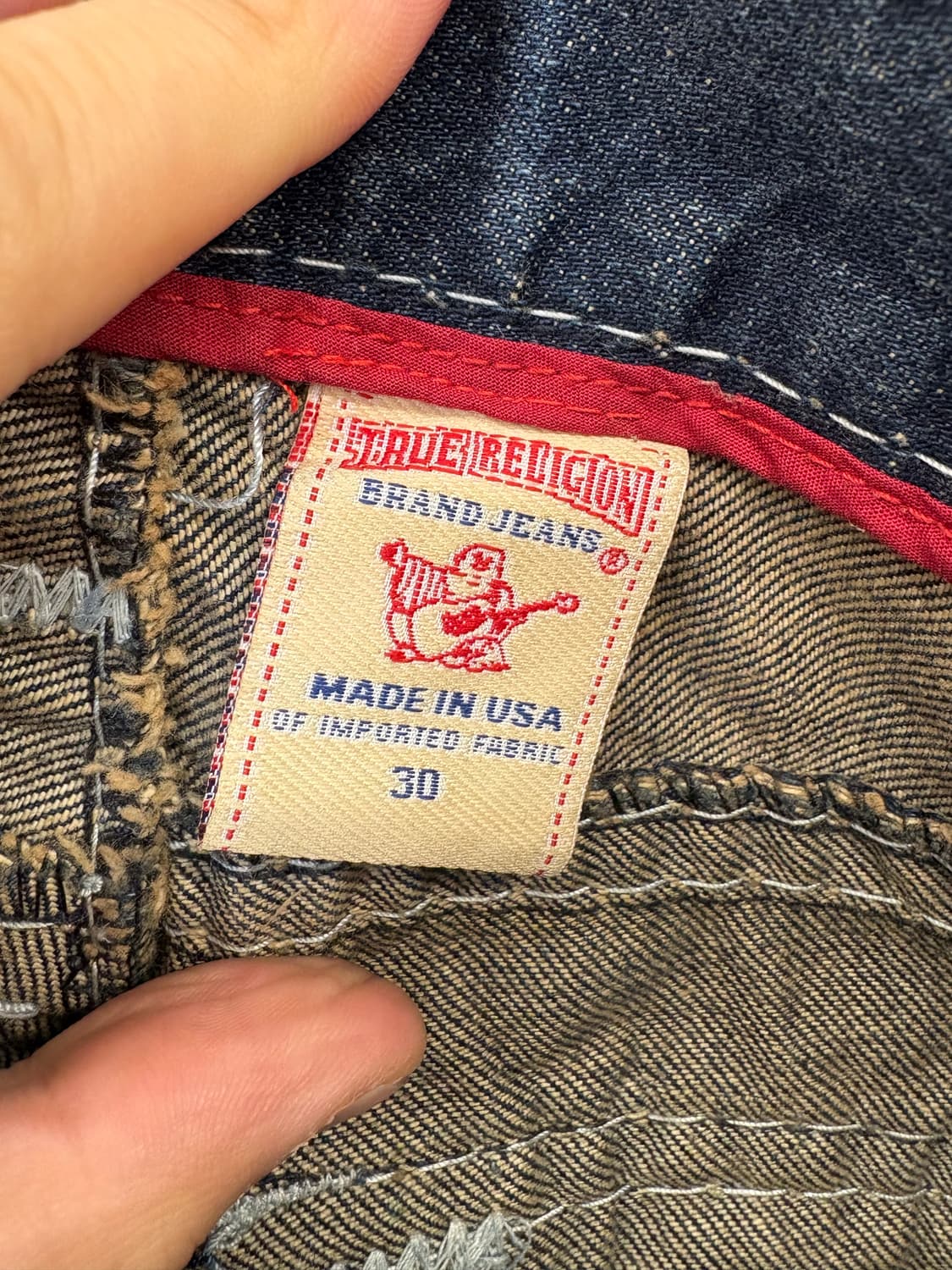 트루릴리전 빈티지 워싱 부츠컷 데님 상품이미지7