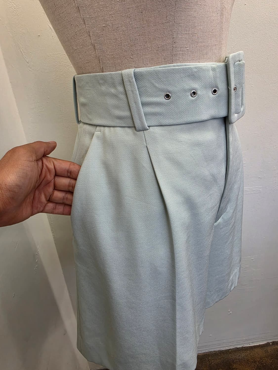 ZARA 연민트 벨트 세트 반바지 상품이미지2