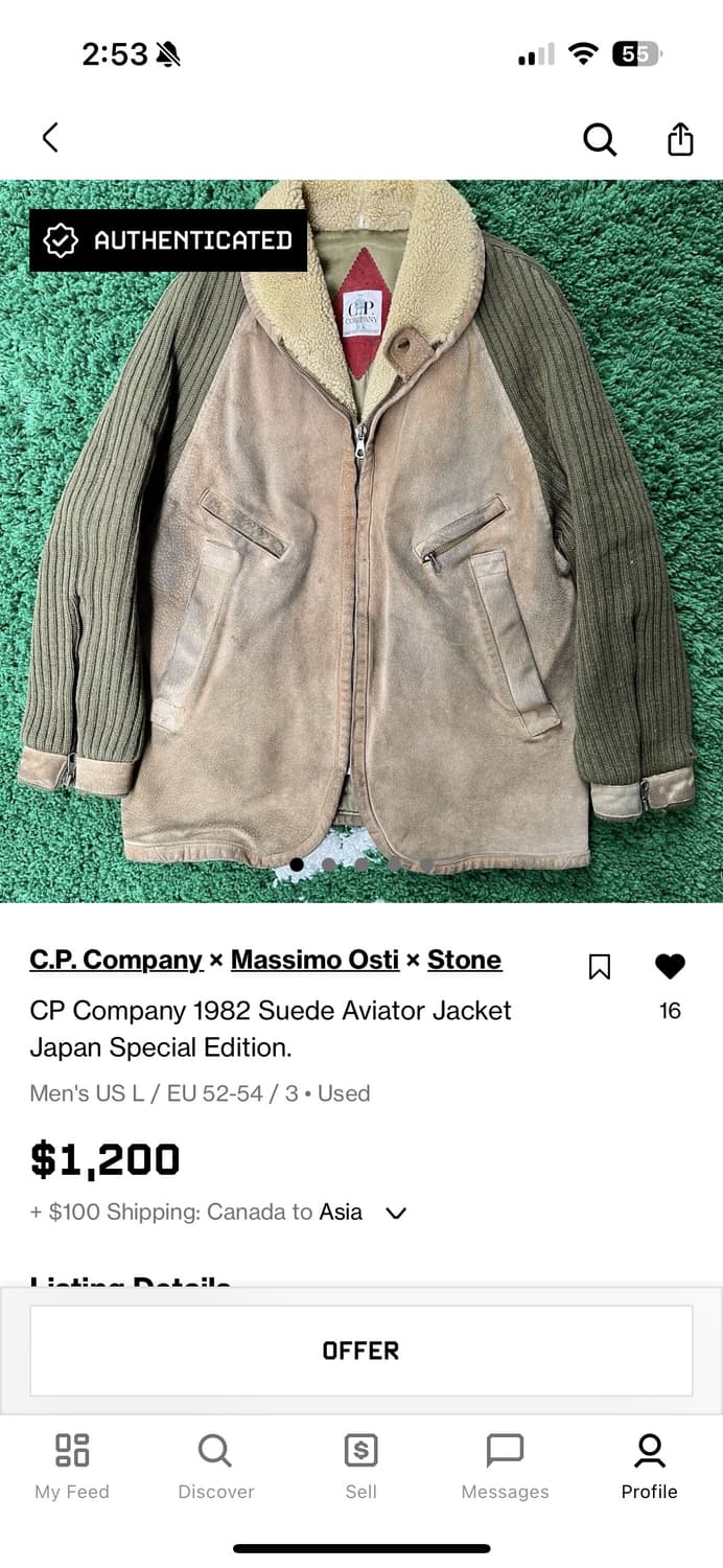 80s C.P. Company 에비에이터자켓 (52,XL) 상품이미지8