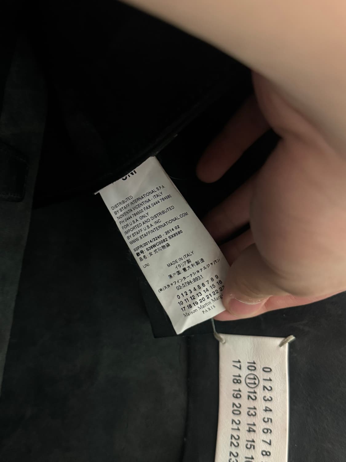 14AW 마틴 마르지엘라 블랙 레더 토트백 상품이미지5