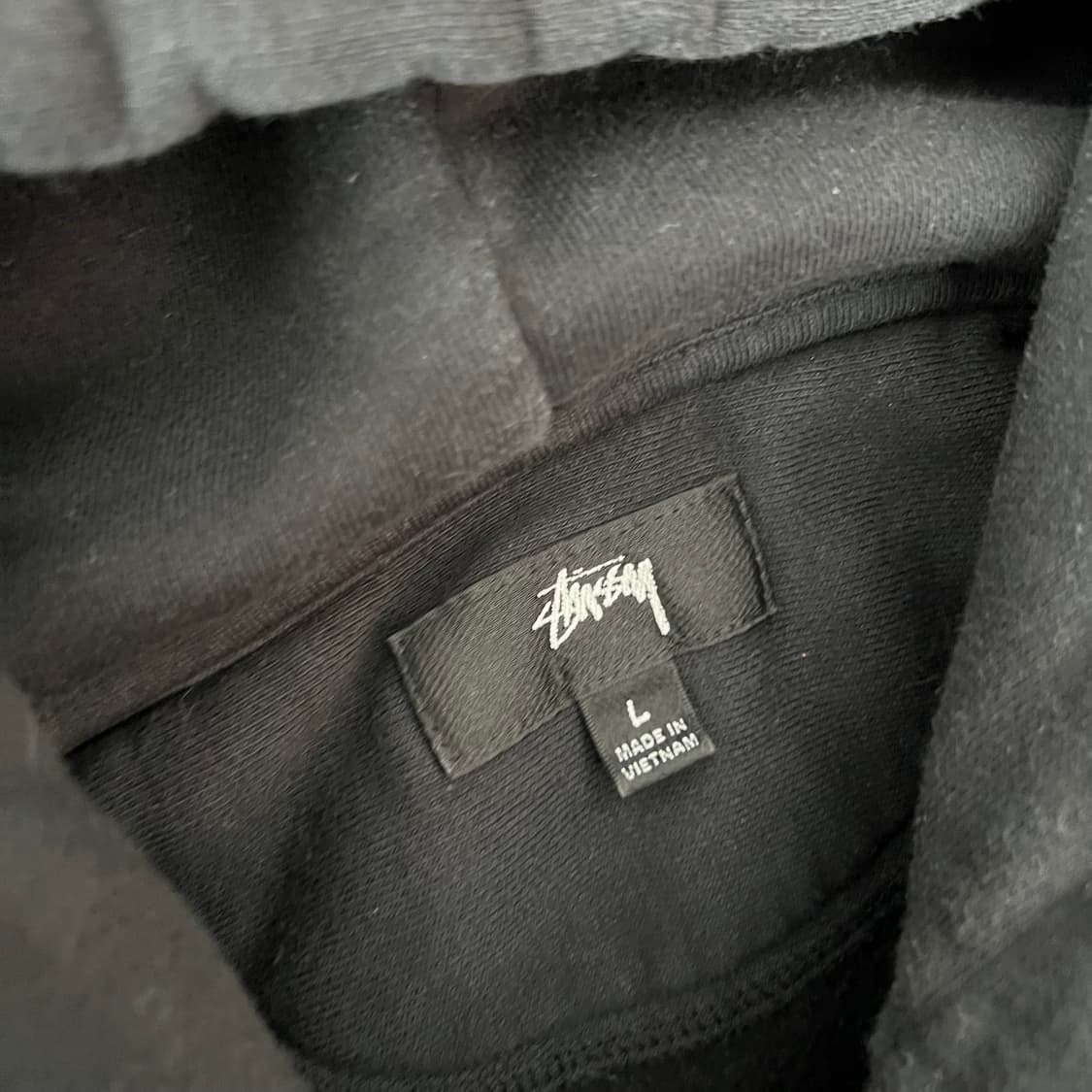 스투시 베이직 스탁로고 후디 블랙 상품이미지4