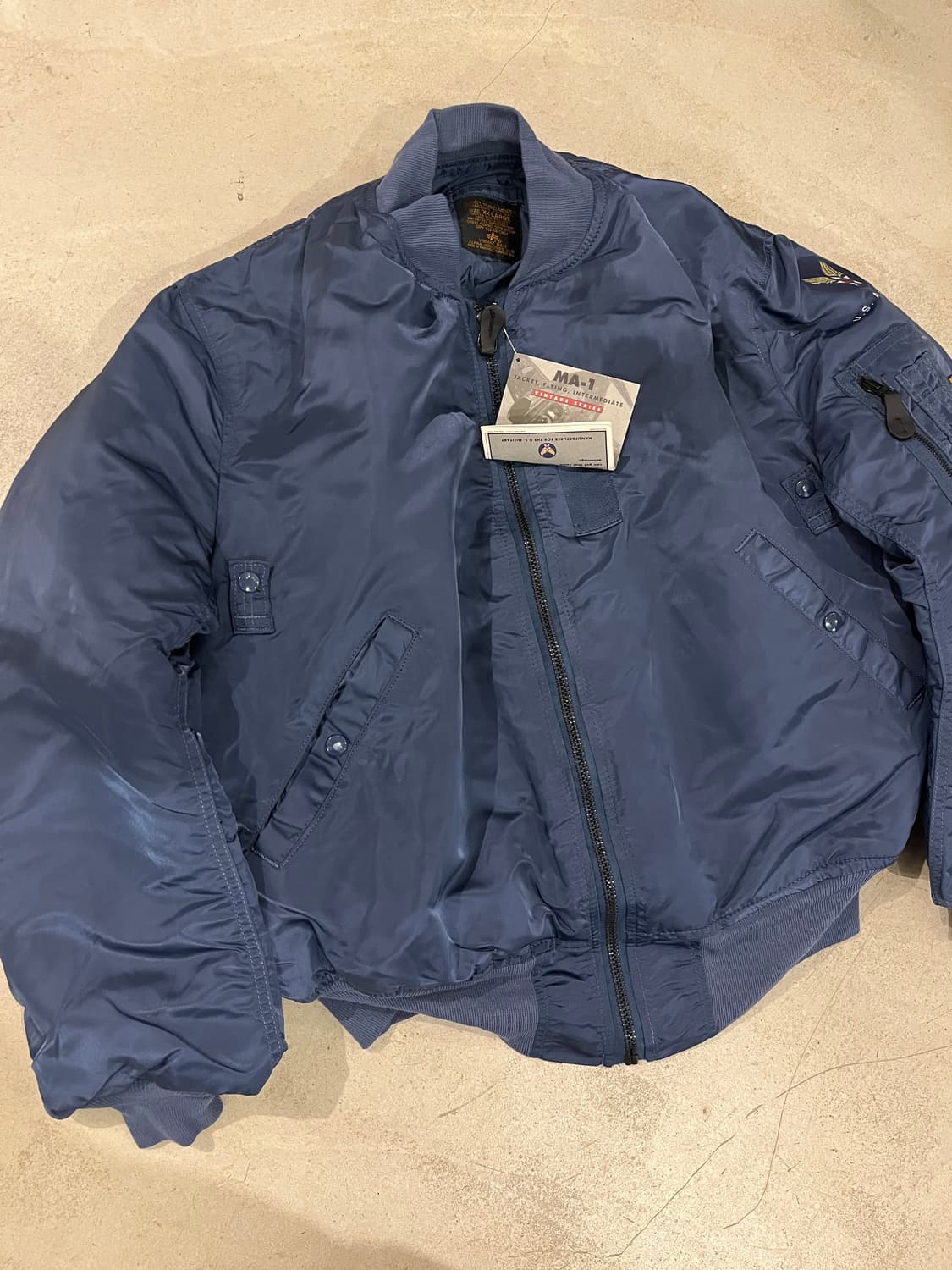 빈티지 알파 MA-1 에어포스 컬러 상품이미지2