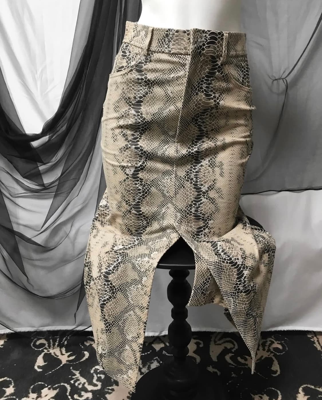 파이톤 스커트  상품이미지3