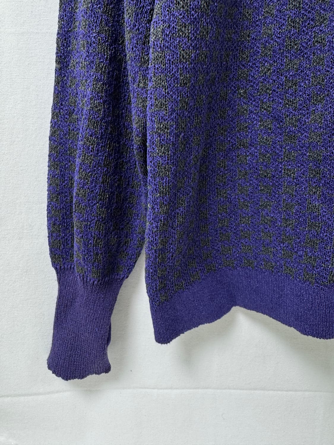 니들스 퍼플 패턴 가디건 M 상품이미지4
