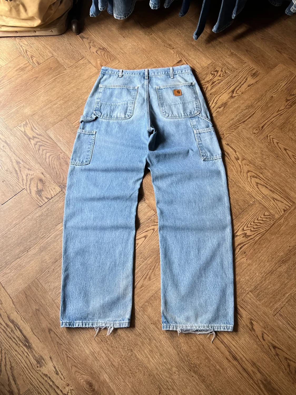 [32]칼하트 USA 빈티지 워싱 싱글니 카펜터 워크 데님 팬츠 상품이미지1