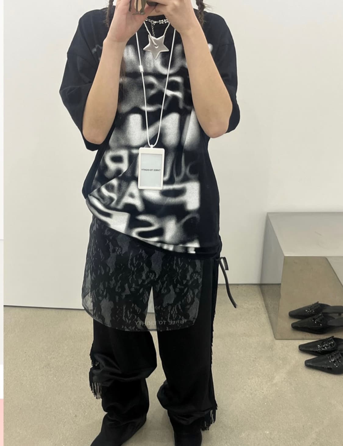 쓰리투에이티 랩스커트 ORGANZA MINI WRAP SKIRT 상품이미지4