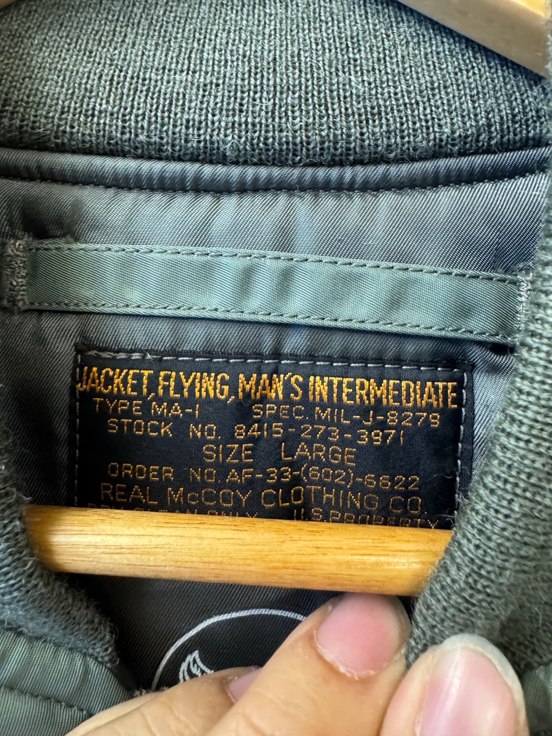 더 리얼 맥코이 MA-1 L 상품이미지4